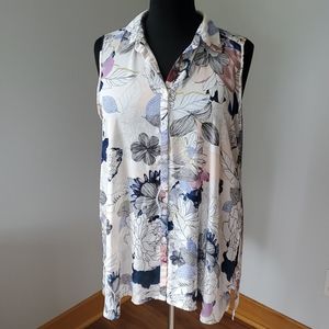 High-low  Floral Tunic 2x